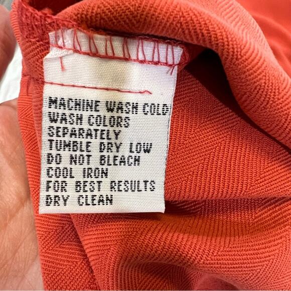 Tommy Bahama NWT Jamaican Jammer cropped Wide Leg Silk Pant sz 8 Red Earth - Picture 4 of 13